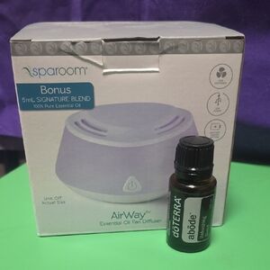 Sparoom AirWay Essential Oil Fan Diffuser with Bonus Oil